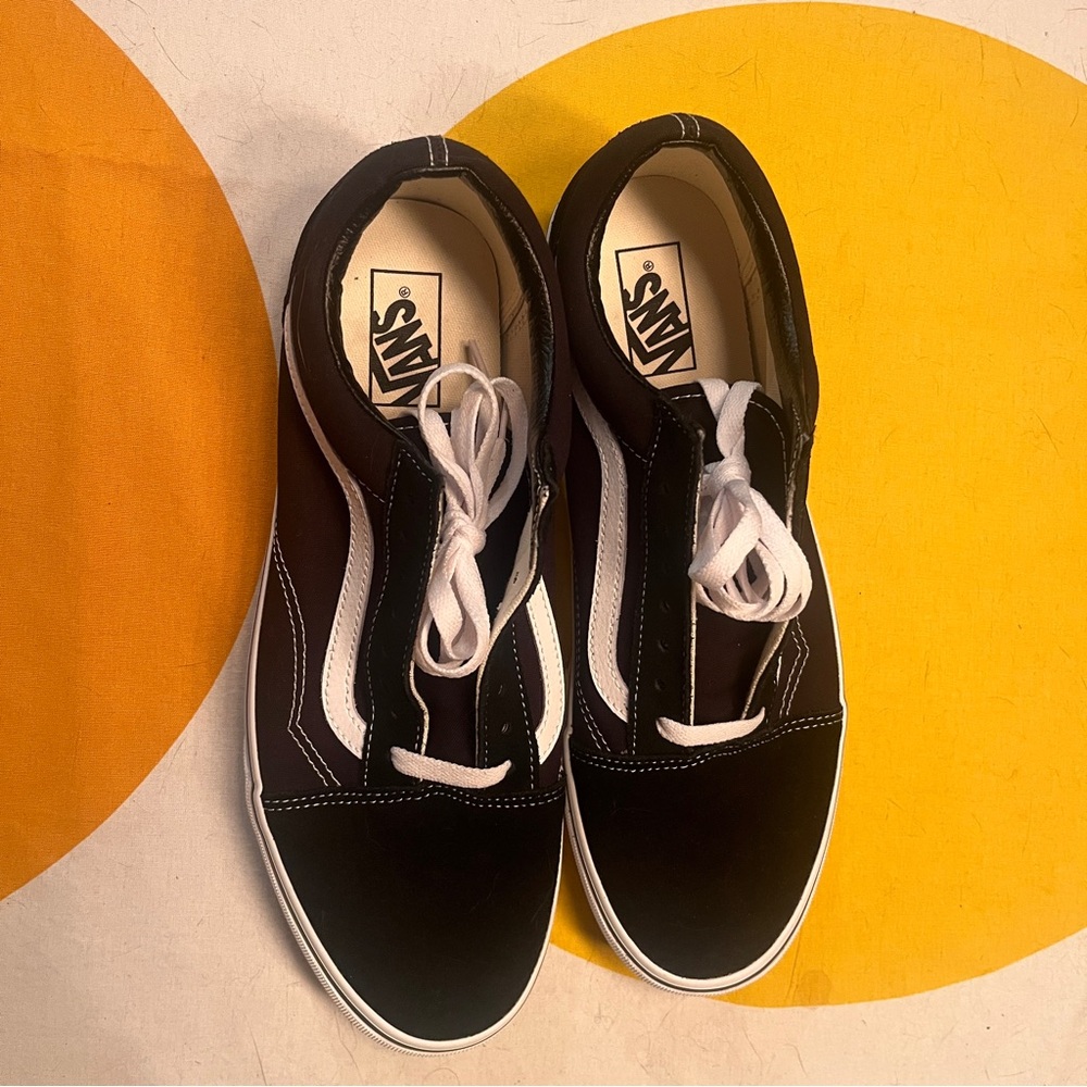 NWT black vans old skool men’s 12